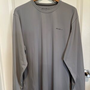 Men’s Eddie Bauer Long sleeve top Gray XL EUC Athleisure Campcore Casual